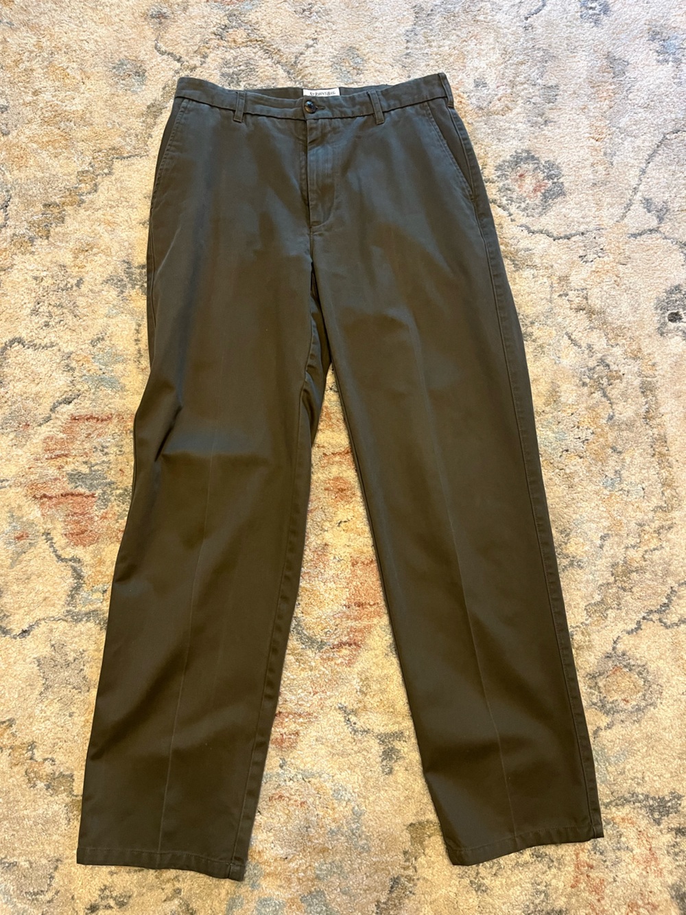 Men's olive Dress Pants 32x32 - St. John’s Bay Classic Straight Fit